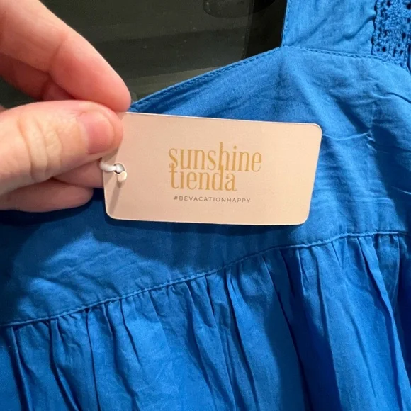 Sunshine Tienda NWT Blue Olla Dress - Picture 3 of 5